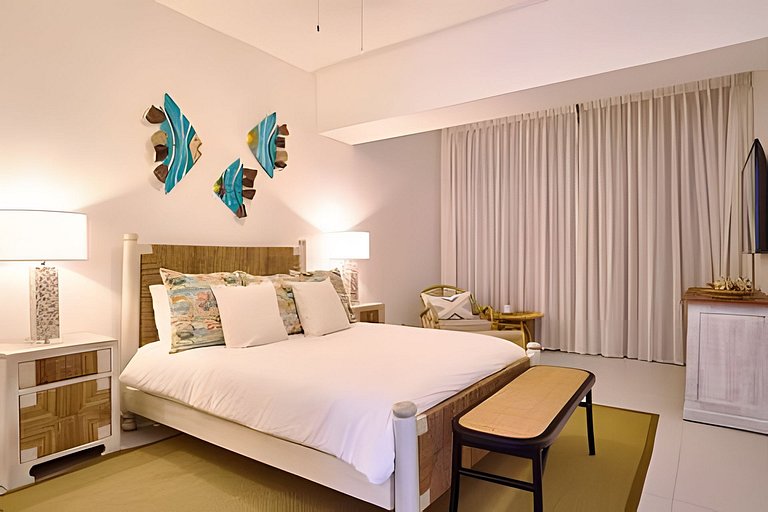 Caribbean Life Paradise,1BDRM & BBQ Beachfront Apt