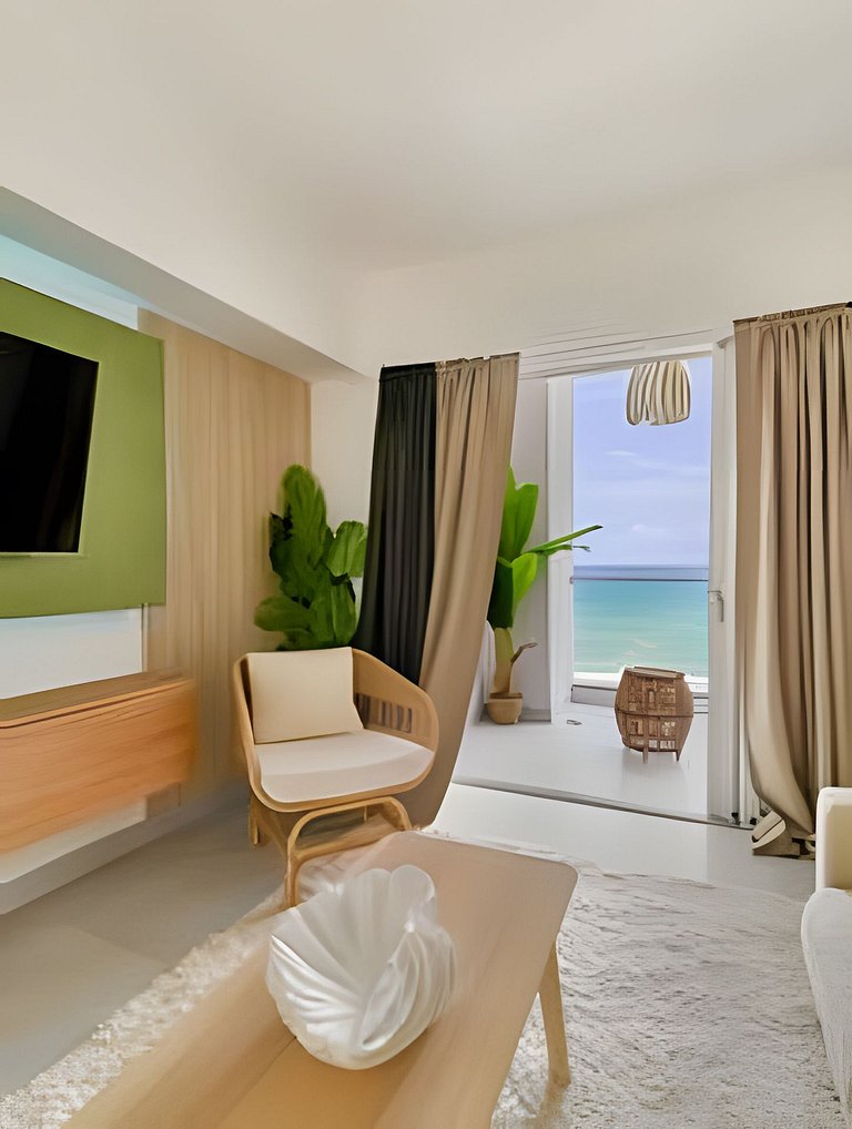 Caribbean Golden Sunset View,1BDRM Beachfront Apt.