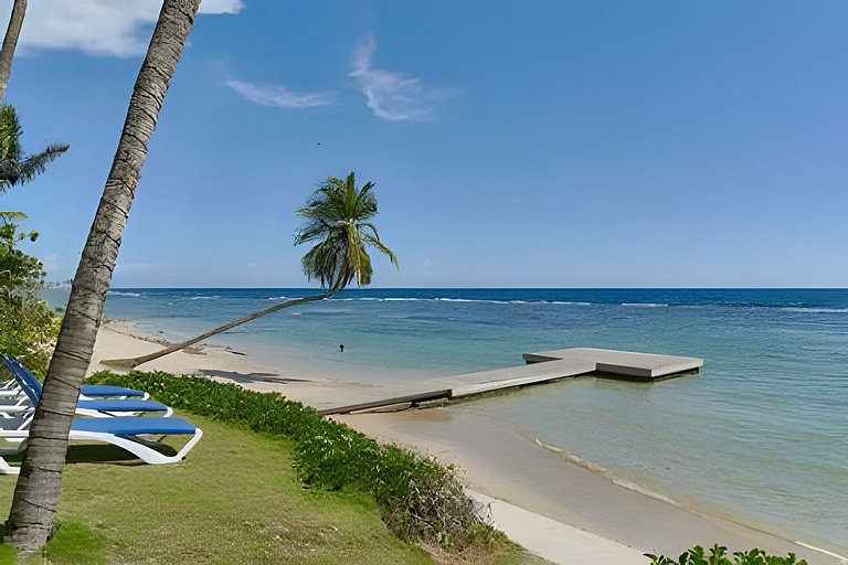 Caribbean Golden Sunset View,1BDRM Beachfront Apt.