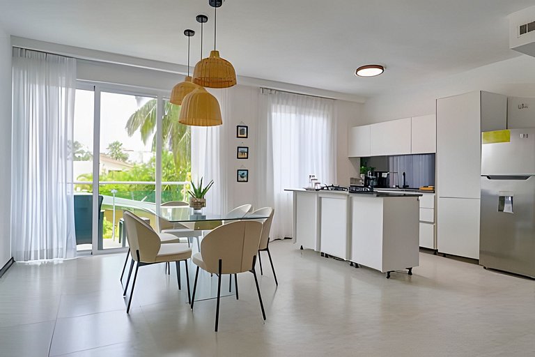 2Bdrm Apt. Front Juan Dolio Beach Access| Pool+BBQ
