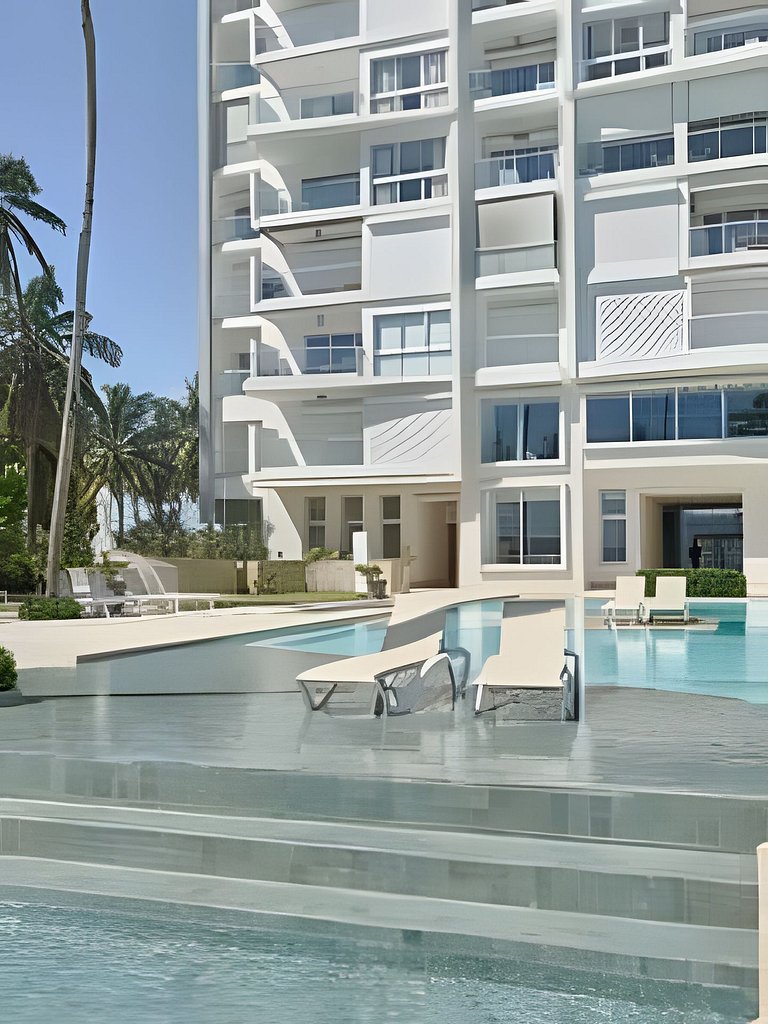 Caribbean Ocean View, 2BDRM Beachfront Apartment