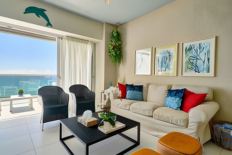 Caribbean Ocean View, 2BDRM Beachfront Apartment